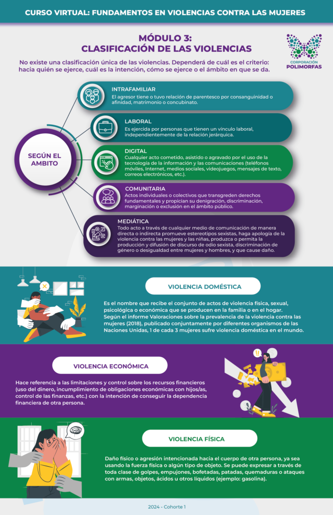 Infografía 3: Curso Violencia contra Mujeres con Discapacidad, Sesión 3